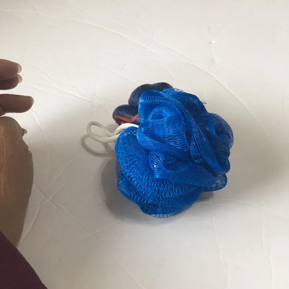 Spiderman Red & Blue Kids Bath Toy with Mesh Scrubber
